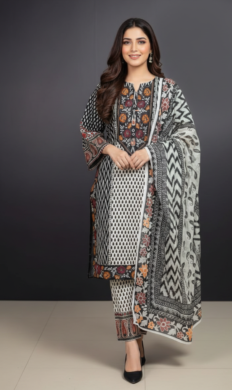 EMBROIDERED-3-PC-Ebony Grace