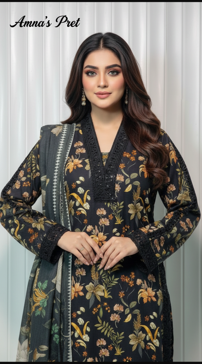 Midnight Dahlia -3-PC-Dress