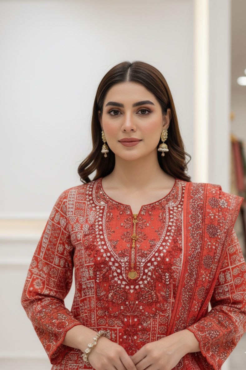 EMBROIDERED-3-PC -Amber